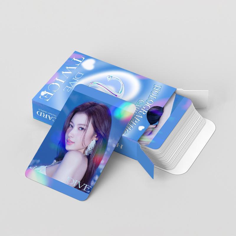 TWICE DIVE KIT - 124 PCS (60 HOLOGRAPHIC PHOTOCARDS + 64 STICKERS)