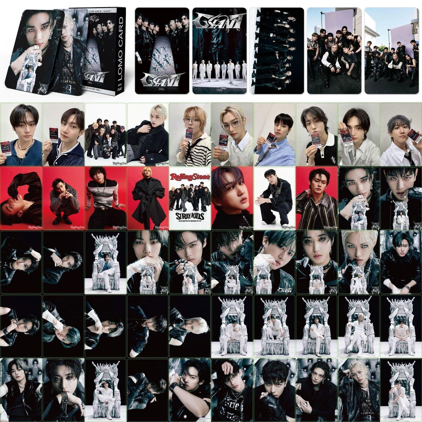 STRAY KIDS PHOTOCARDS KARMA, ATE, HOP, GIANT, 5 STAR, MANIAC, MAXIDENT + VARIOUS OPTIONS!✨ (55 PCS)