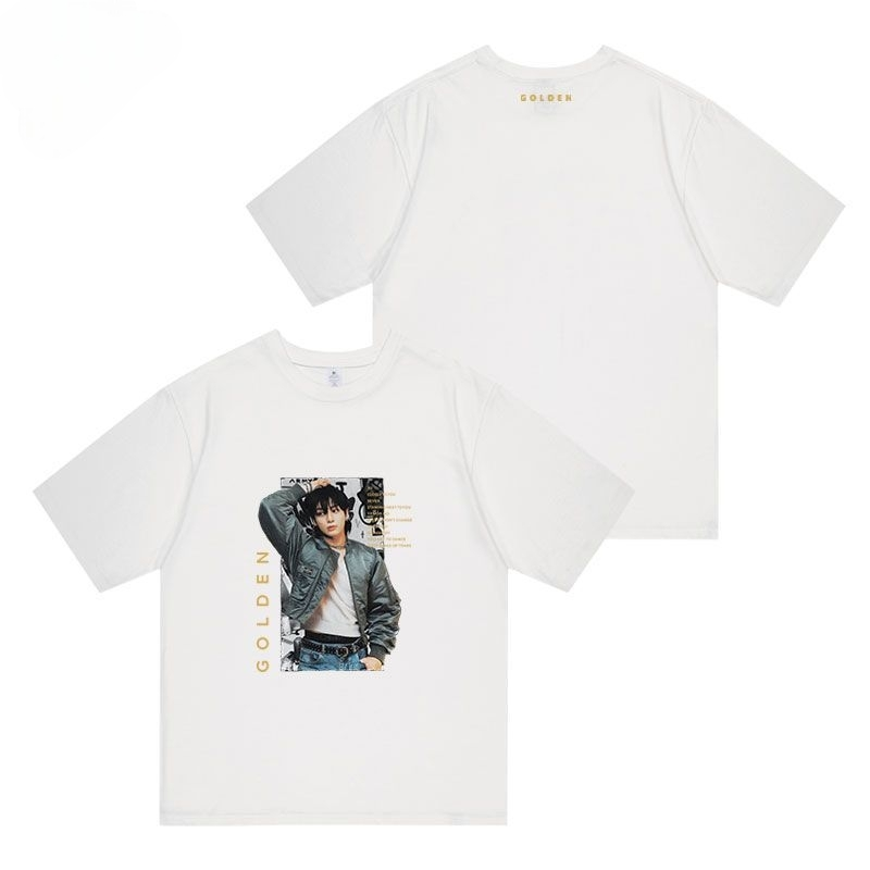 JUNGKOOK GOLDEN T-SHIRT 100% COTTON (4 colors)